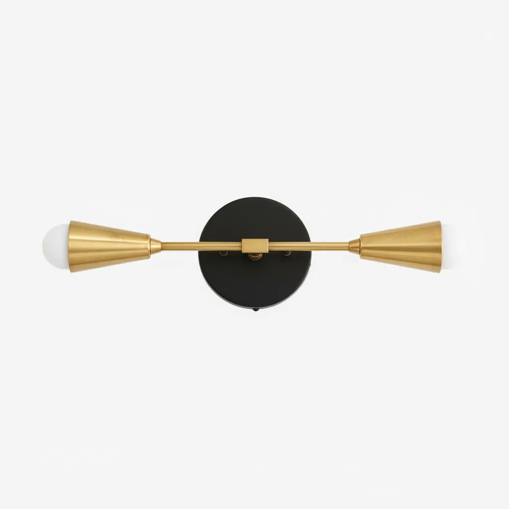 Mobilux Line Minimalist Vanity Light Fixture - Mid Century Bathroom Sconce T315