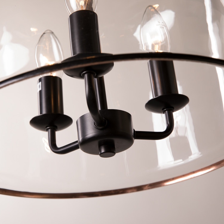 Black candle holder detail