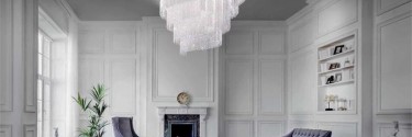 Elegant And Luxurious Crystal Decoration By The Chandelier